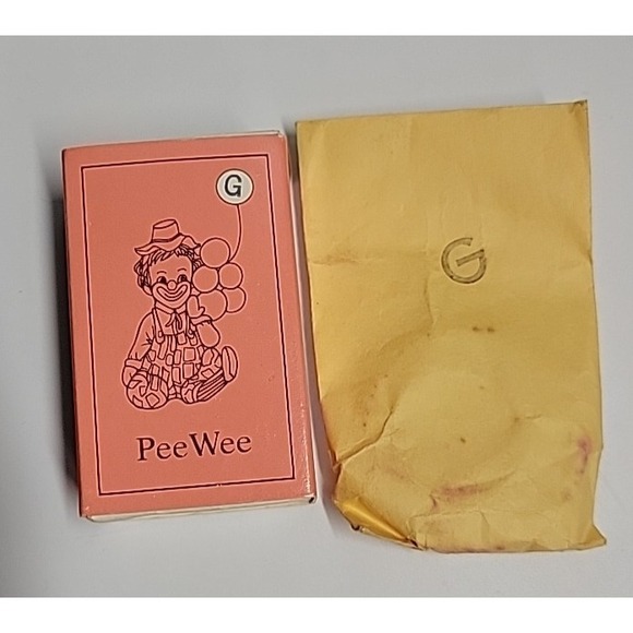 Vintage Mosser Glass Pee Wee‎ Clown G Blue w. Matching All the World Plate - Picture 5 of 7